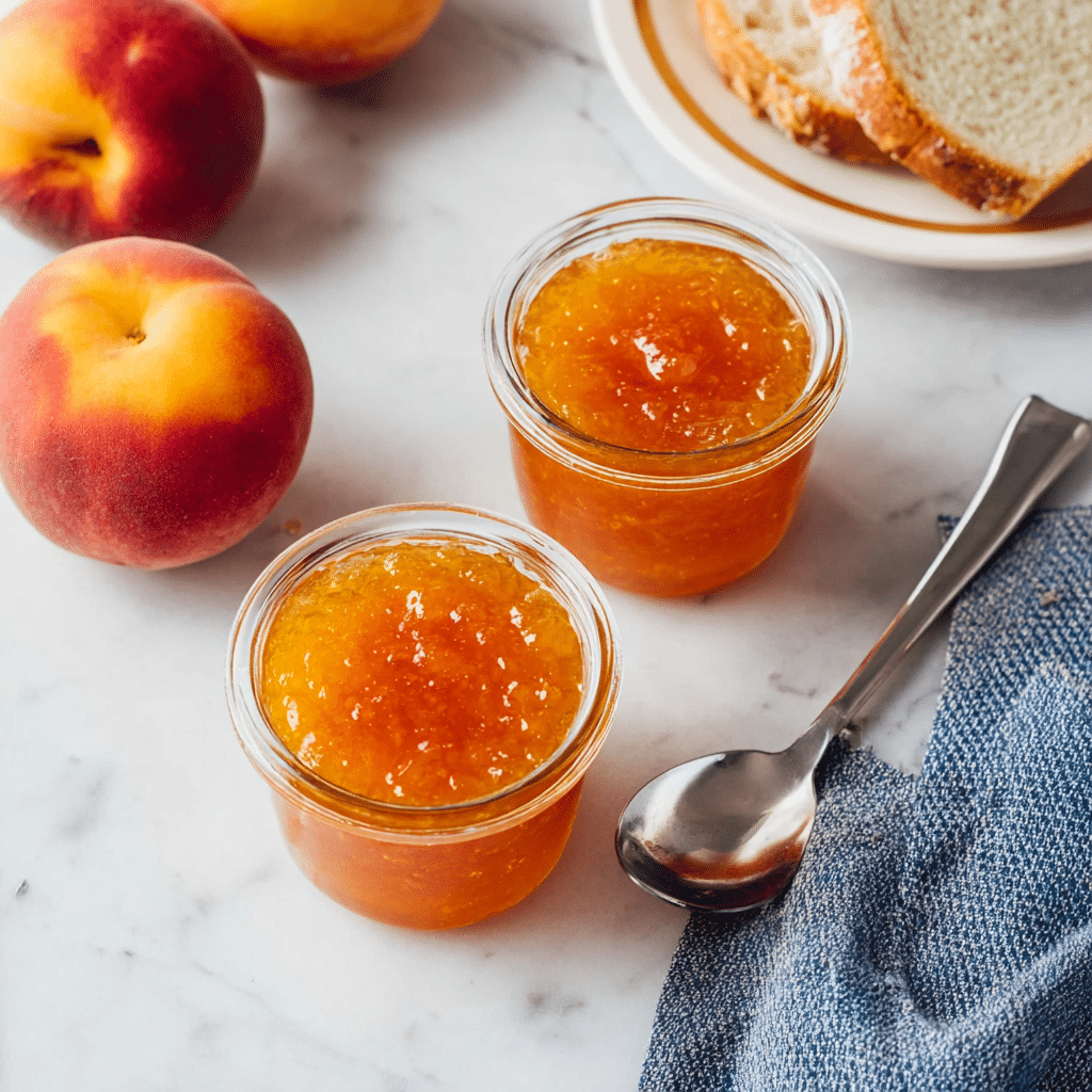 Peach Jam (No Pectin) Recipe - Recipe Image