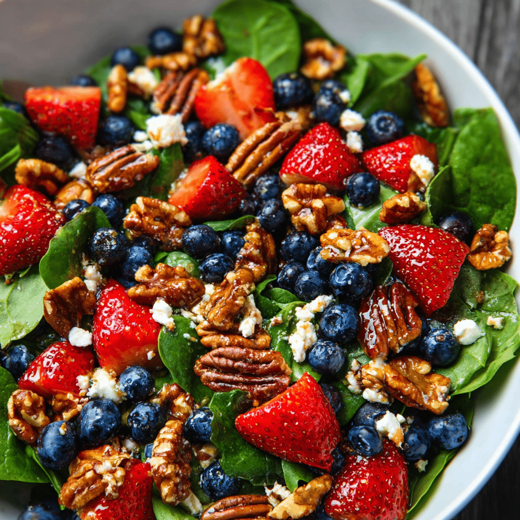 15-Minute Strawberry Spinach Salad Recipe - Recipe Image