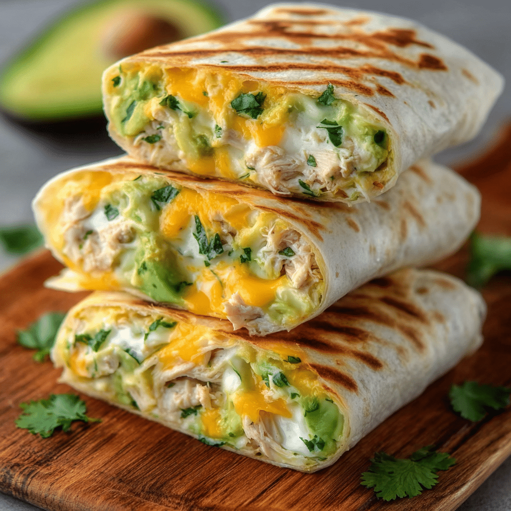 Chicken Avocado Ranch Burritos Recipe - Recipe Image