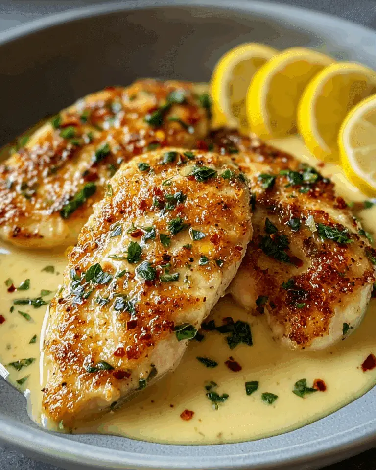 Cozy Lemon Pecorino Crusted Chicken with Creamy Sauce Recipe