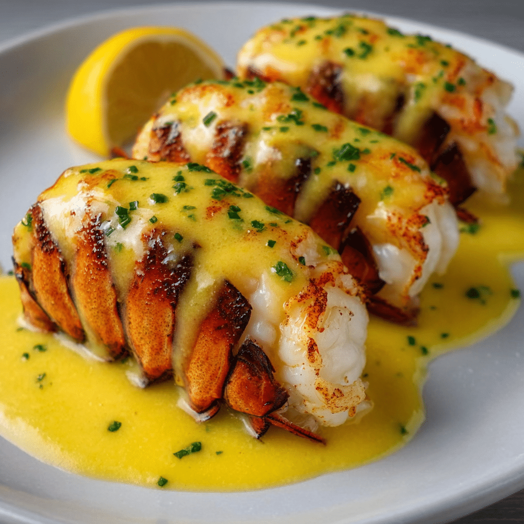 CREAMY GARLIC BUTTER LOBSTER TAILS Recipe - Recipe Image