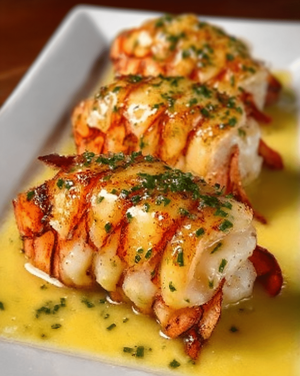 CREAMY GARLIC BUTTER LOBSTER TAILS Recipe