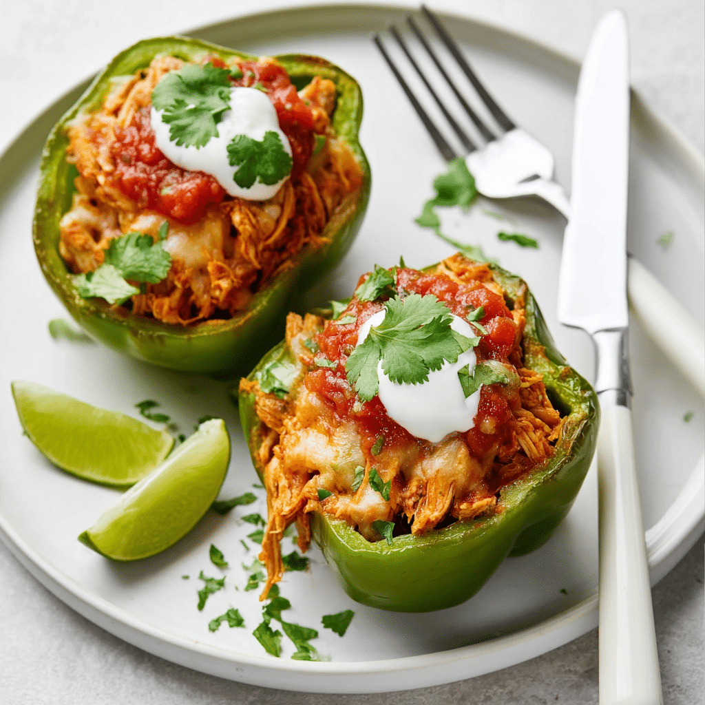 Chicken Stuffed Peppers Recipe - Recipe Image