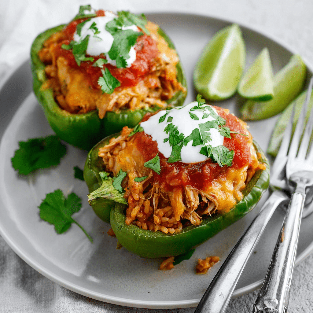 Chicken Stuffed Peppers Recipe - Recipe Image