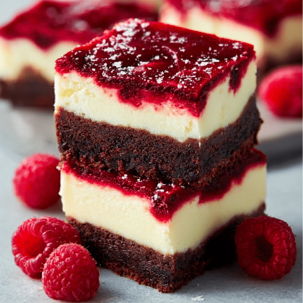 Red Velvet Cream Cheese Brownies Recipe - Recipe Image