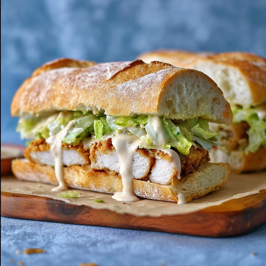 The Best Crispy Chicken Caesar Sandwich Recipe - Recipe Image