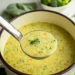 HIGH PROTEIN BROCCOLI CHEDDAR SOUP Recipe