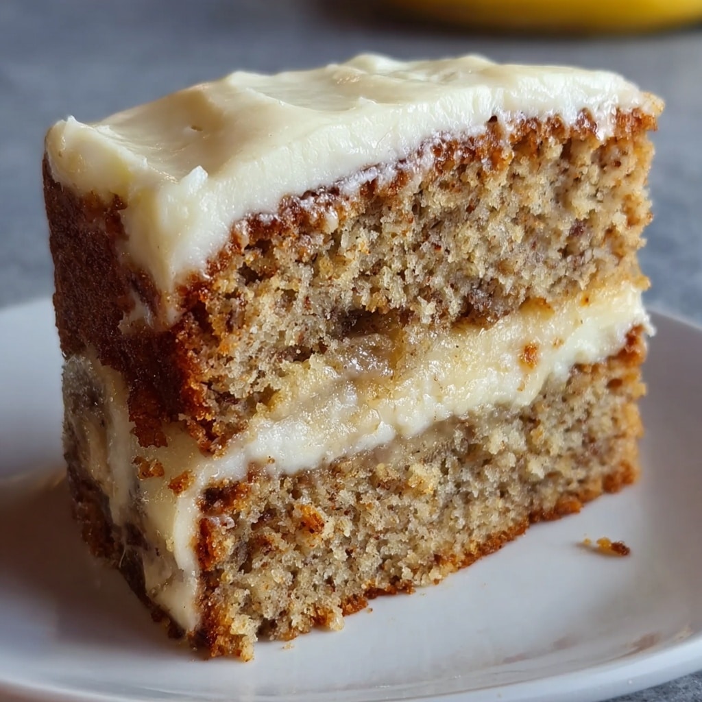 Banana Cake with Cream Cheese Frosting Recipe - Recipe Image