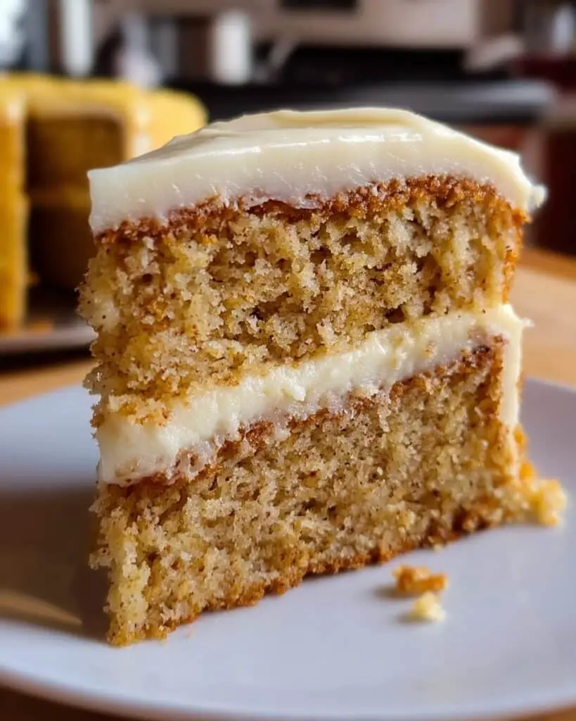 Banana Cake with Cream Cheese Frosting Recipe
