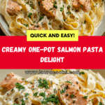 One Pot Creamy Salmon Pasta Recipe