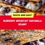 Blueberry Breakfast Quesadilla Recipe