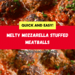 Mozzarella Stuffed Meatballs Recipe