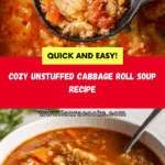 Easy Unstuffed Cabbage Roll Soup (stovetop or slow cooker) Recipe