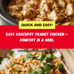 SLOW COOKER PEANUT CHICKEN Recipe