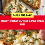 This chicken Alfredo garlic bread Recipe