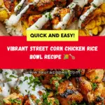 Delicious Street Corn Chicken Rice Bowl Recipe