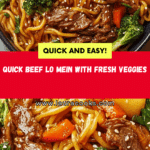 Delicious Beef Lo Mein with Vegetables Recipe