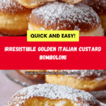 Golden Italian Custard Bomboloni Recipe