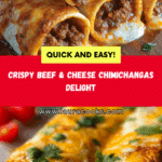 Crispy Beef & Cheese Chimichangas Recipe