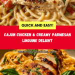 Cajun Chicken over Creamy Parmesan Linguine Recipe