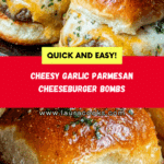garlic parmesan cheeseburger bombs recipe