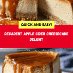 Apple Cider Cheesecake Recipe