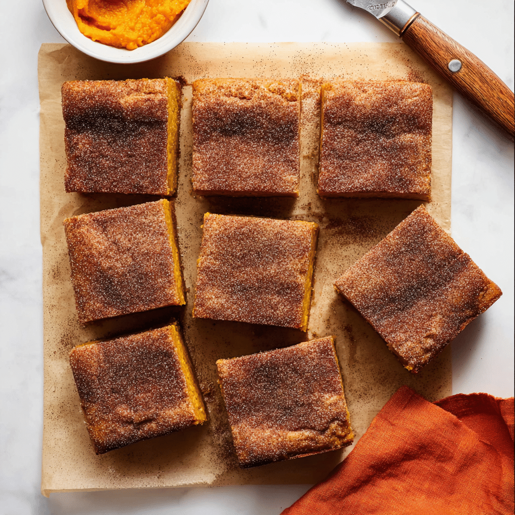 Pumpkin Snickerdoodle Brownies Recipe - Recipe Image