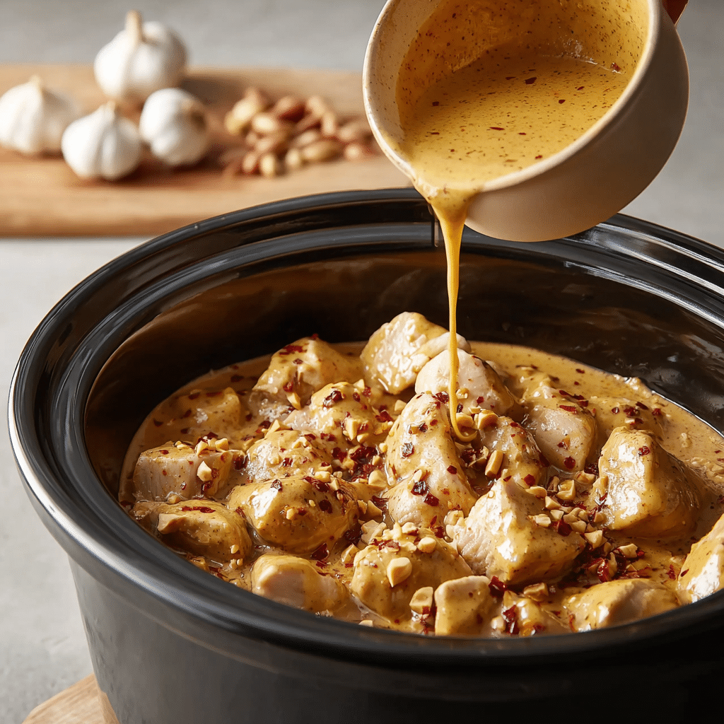 SLOW COOKER PEANUT CHICKEN Recipe - Recipe Image