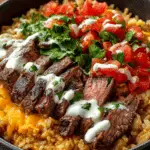 STEAK AND QUESO RICE Recipe