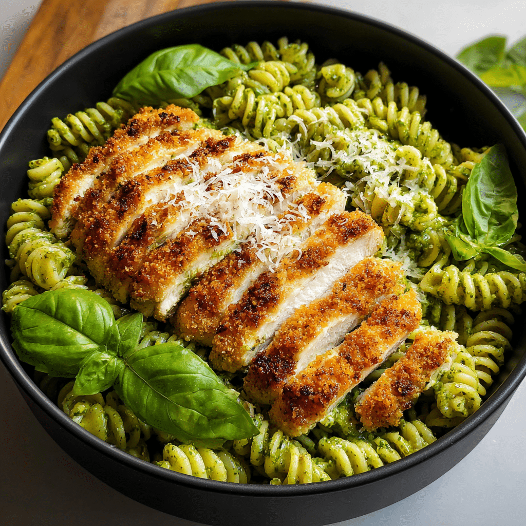 Slice the Chicken: Slice the crispy Parmesan chicken into thin strips Recipe - Recipe Image