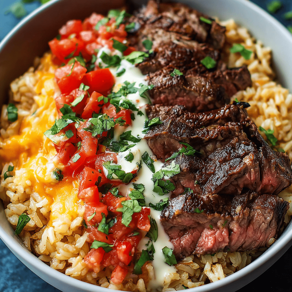 STEAK AND QUESO RICE Recipe - Recipe Image