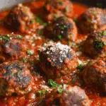 Mozzarella Stuffed Meatballs Recipe