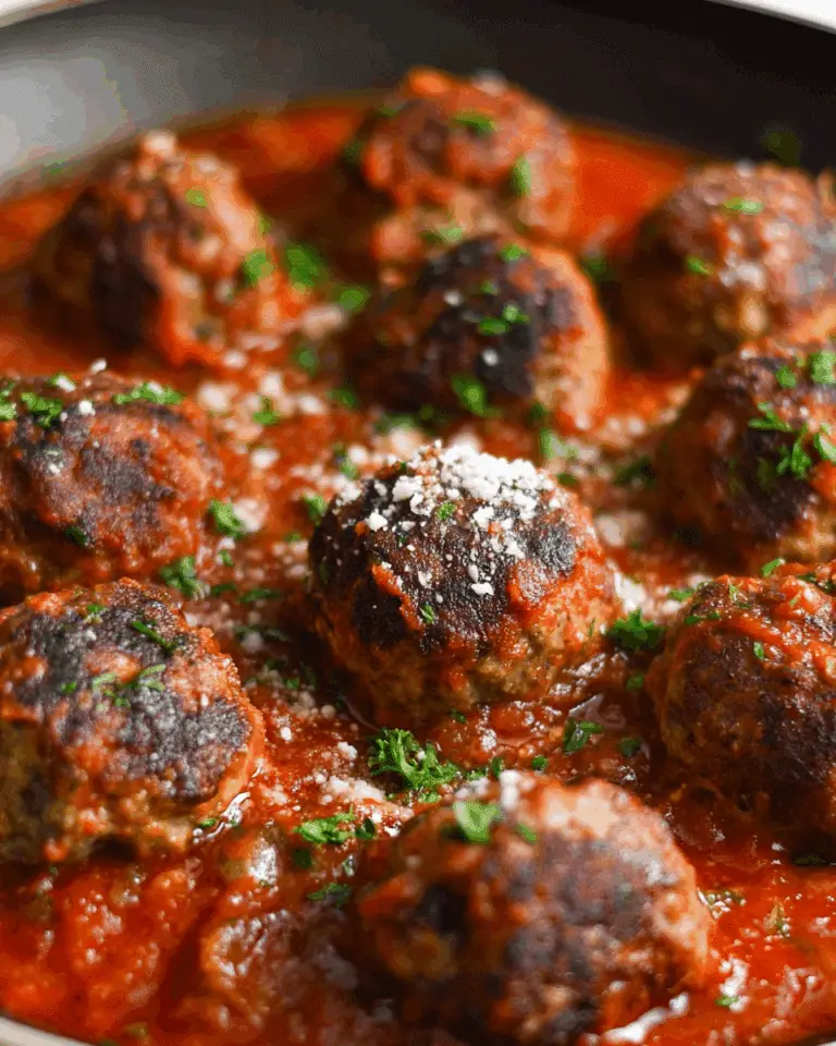 Mozzarella Stuffed Meatballs Recipe