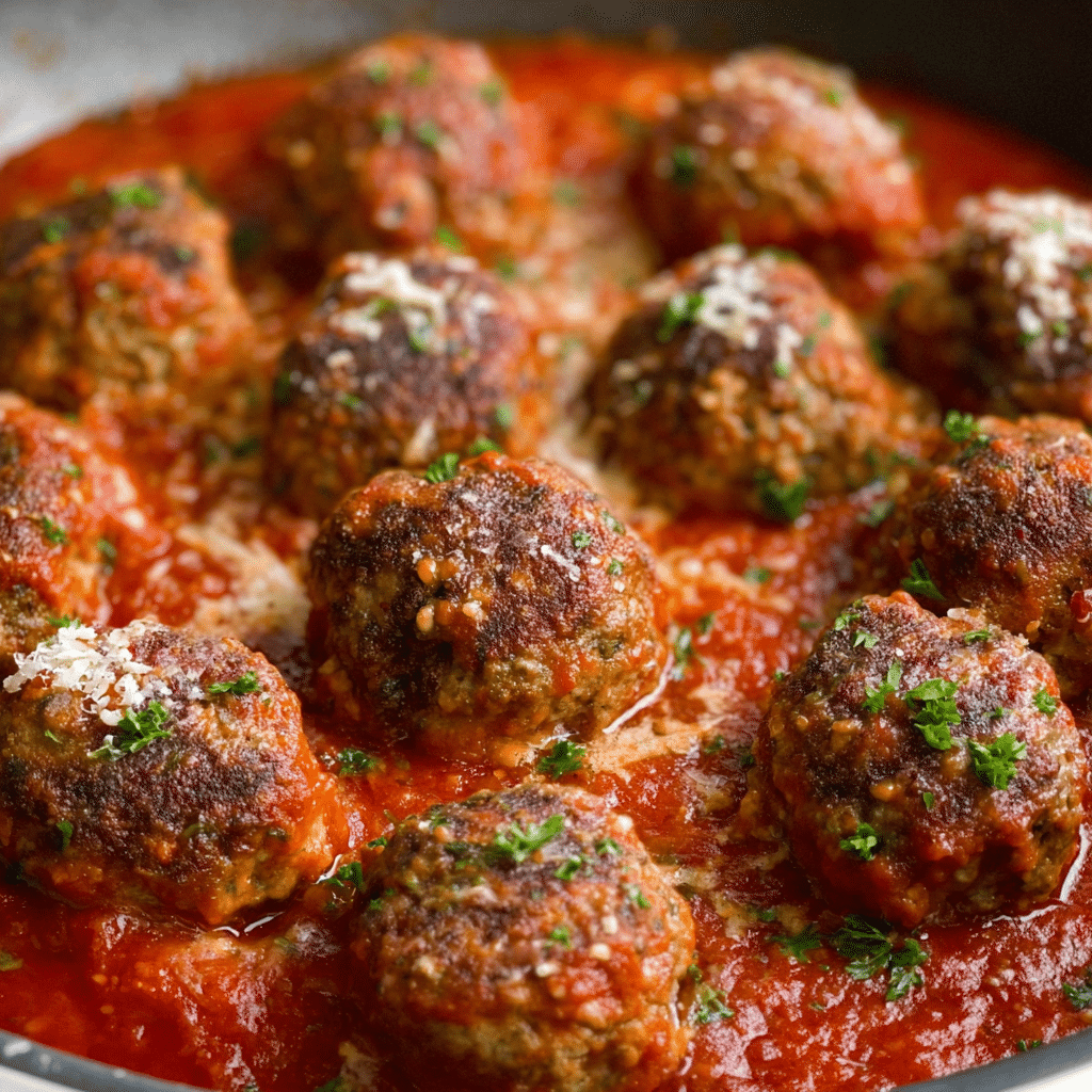 Mozzarella Stuffed Meatballs Recipe - Recipe Image