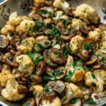 Garlic Cauliflower and Mushrooms Recipe
