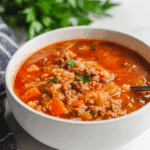 Easy Unstuffed Cabbage Roll Soup (stovetop or slow cooker) Recipe