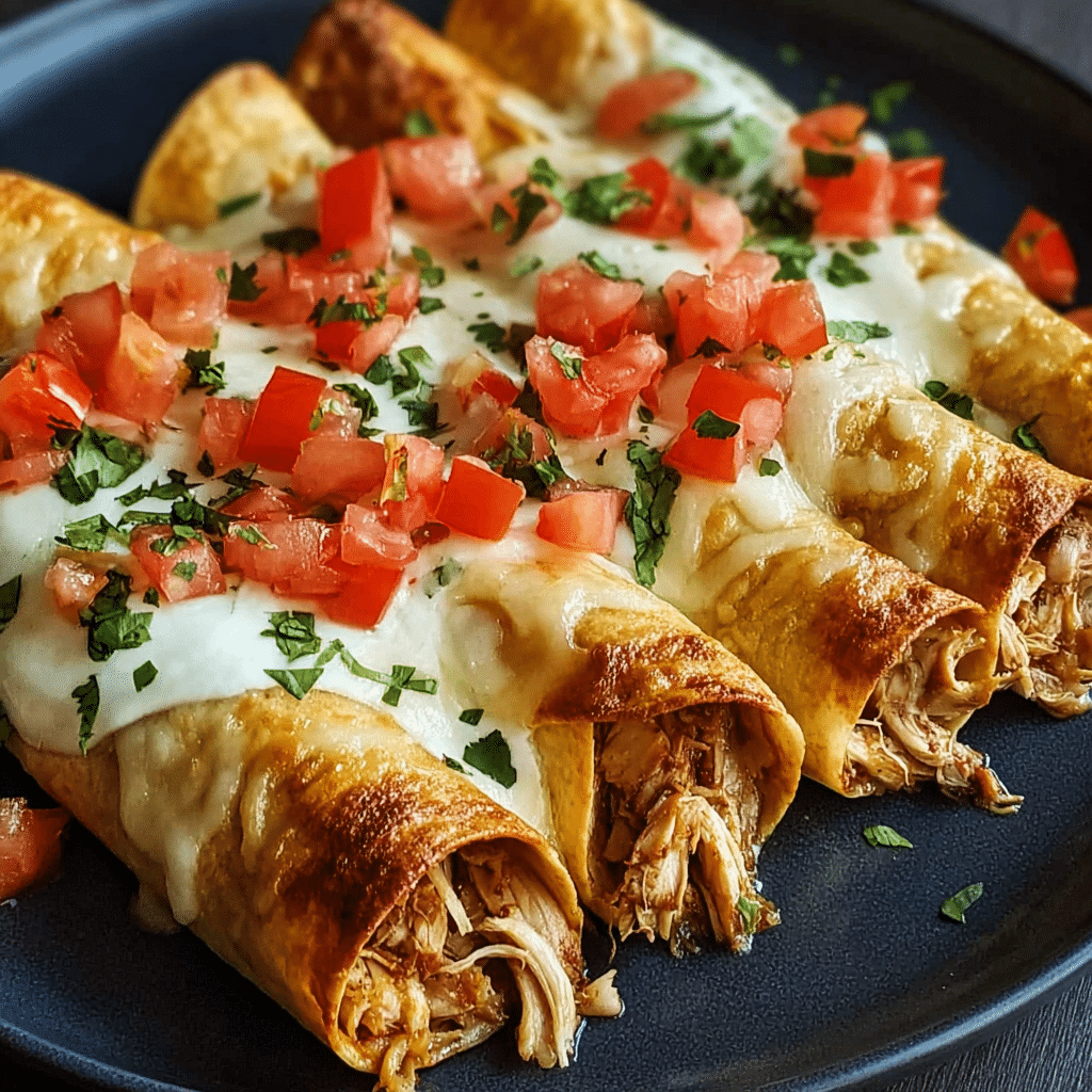 Baked Cream Cheese Chicken Taquitos Recipe - Recipe Image
