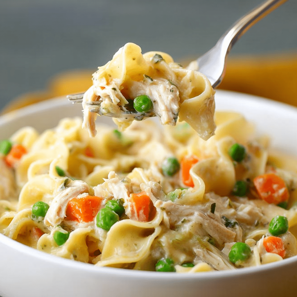 Chicken Pot Pie Pasta Recipe - Recipe Image
