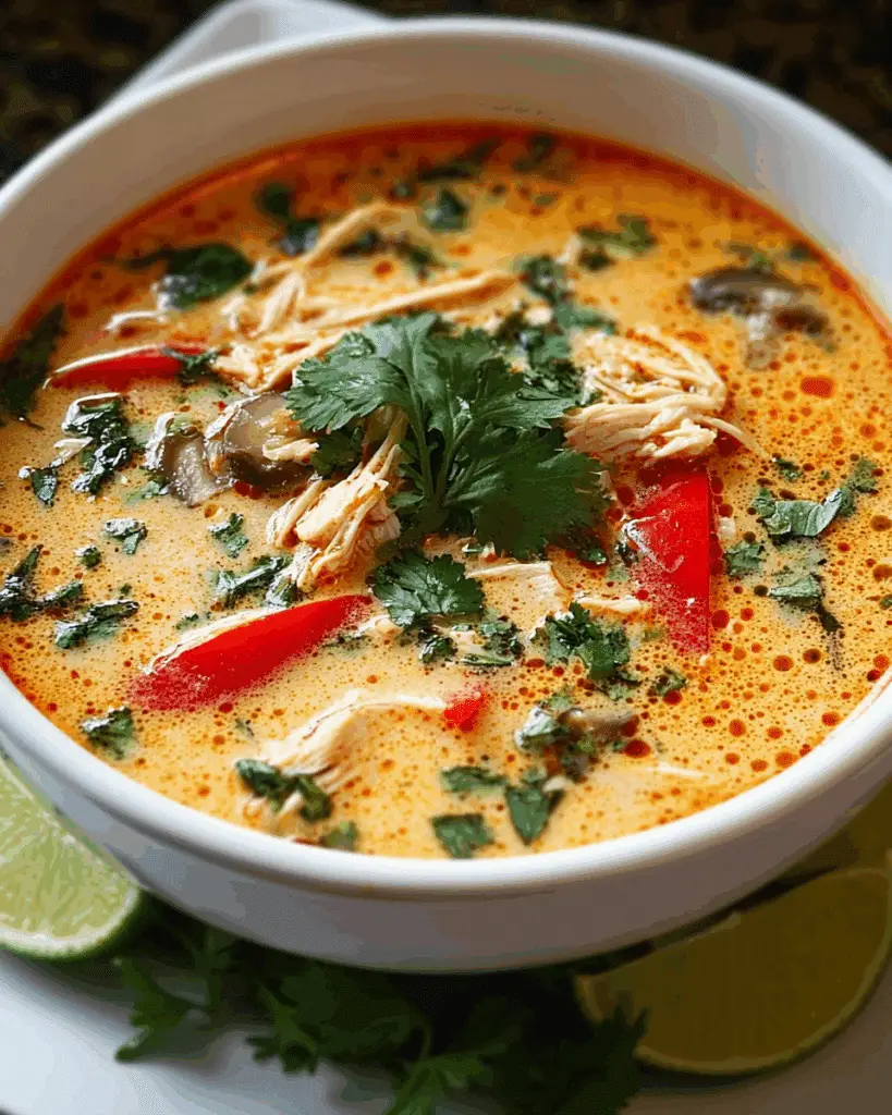 Crockpot Thai Coconut Chicken Soup Recipe