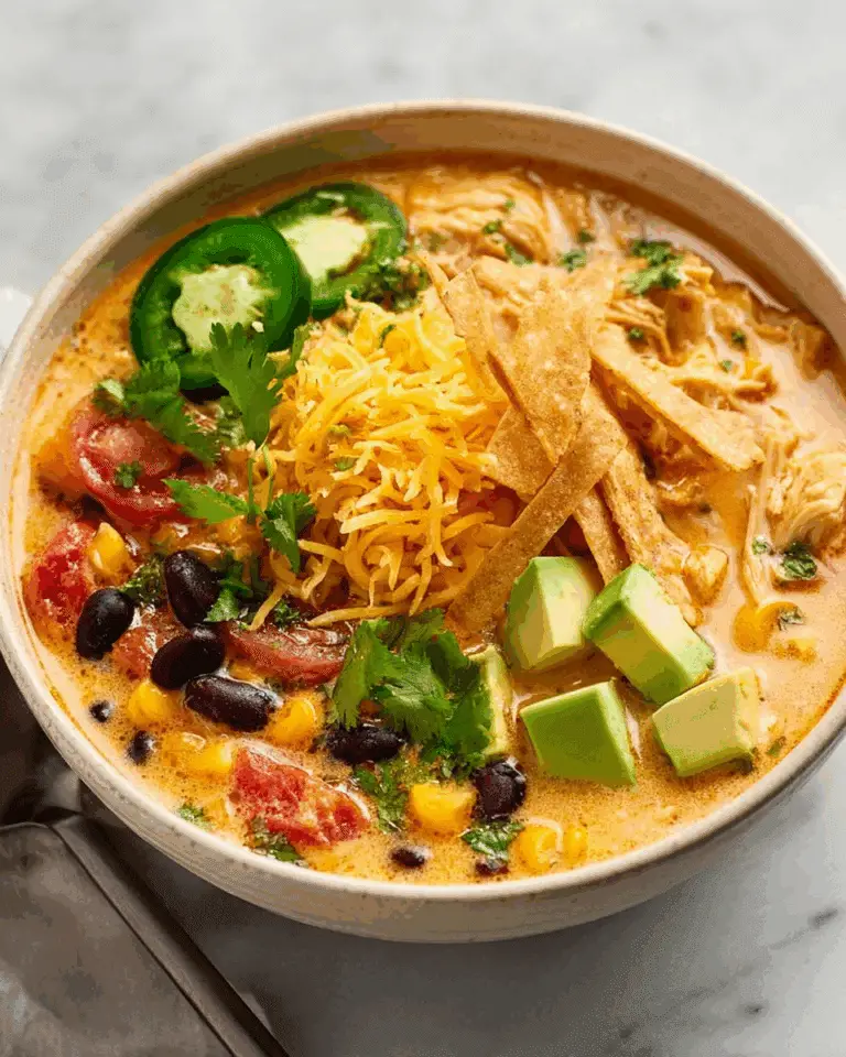 Creamy Chicken Tortilla Soup Recipe