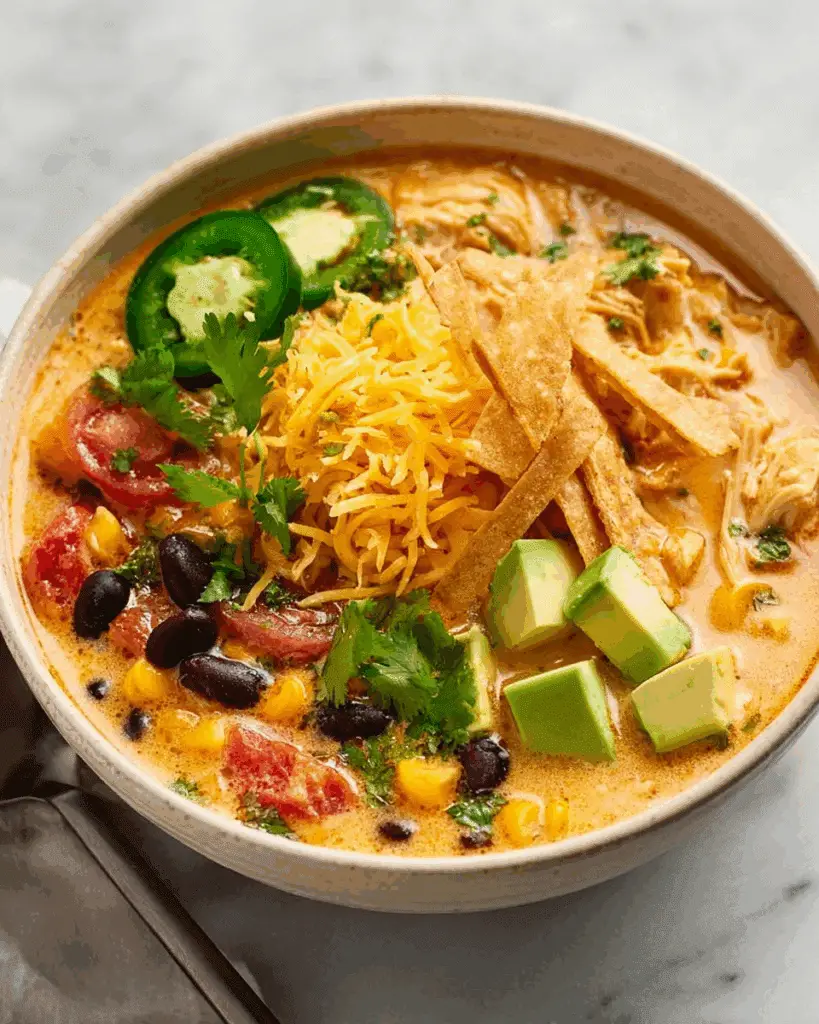 Creamy Chicken Tortilla Soup Recipe