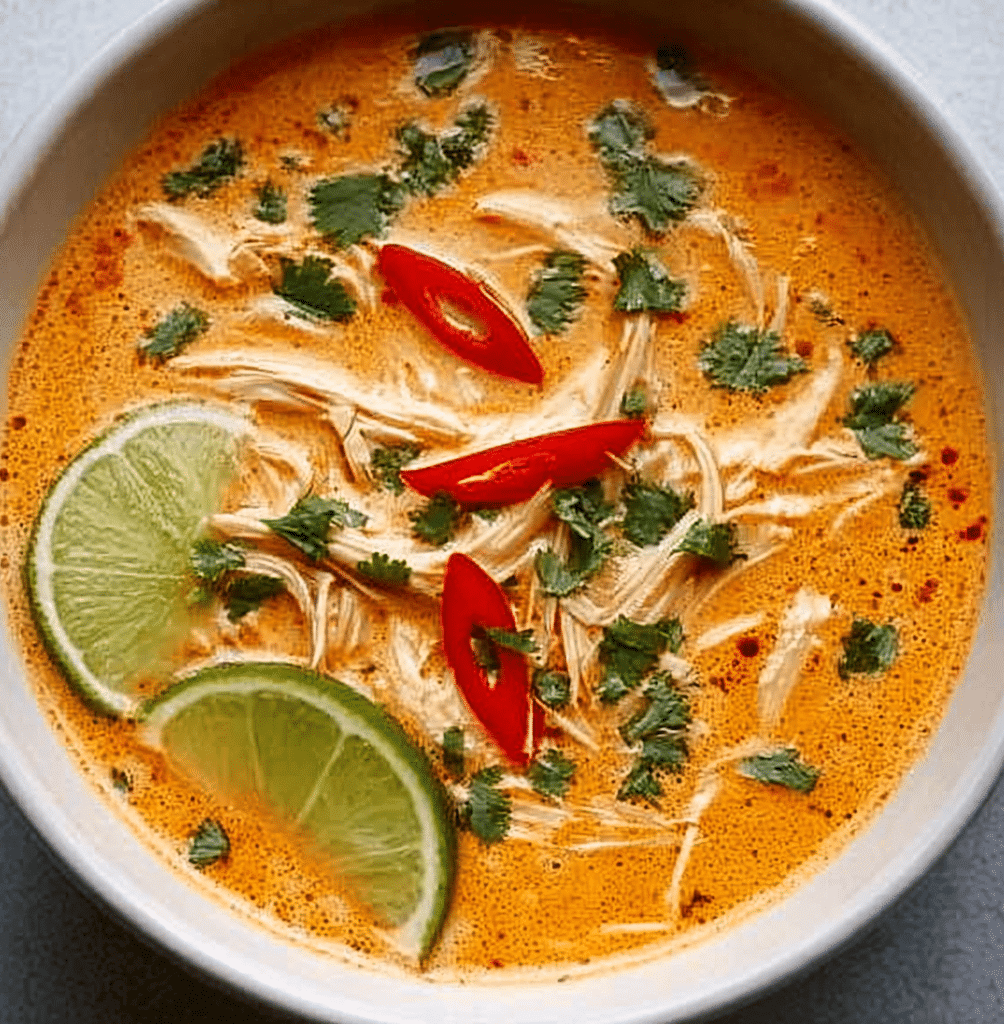 Crockpot Thai Coconut Chicken Soup Recipe