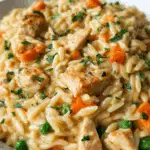Creamy Chicken Pot Pie Orzo Recipe