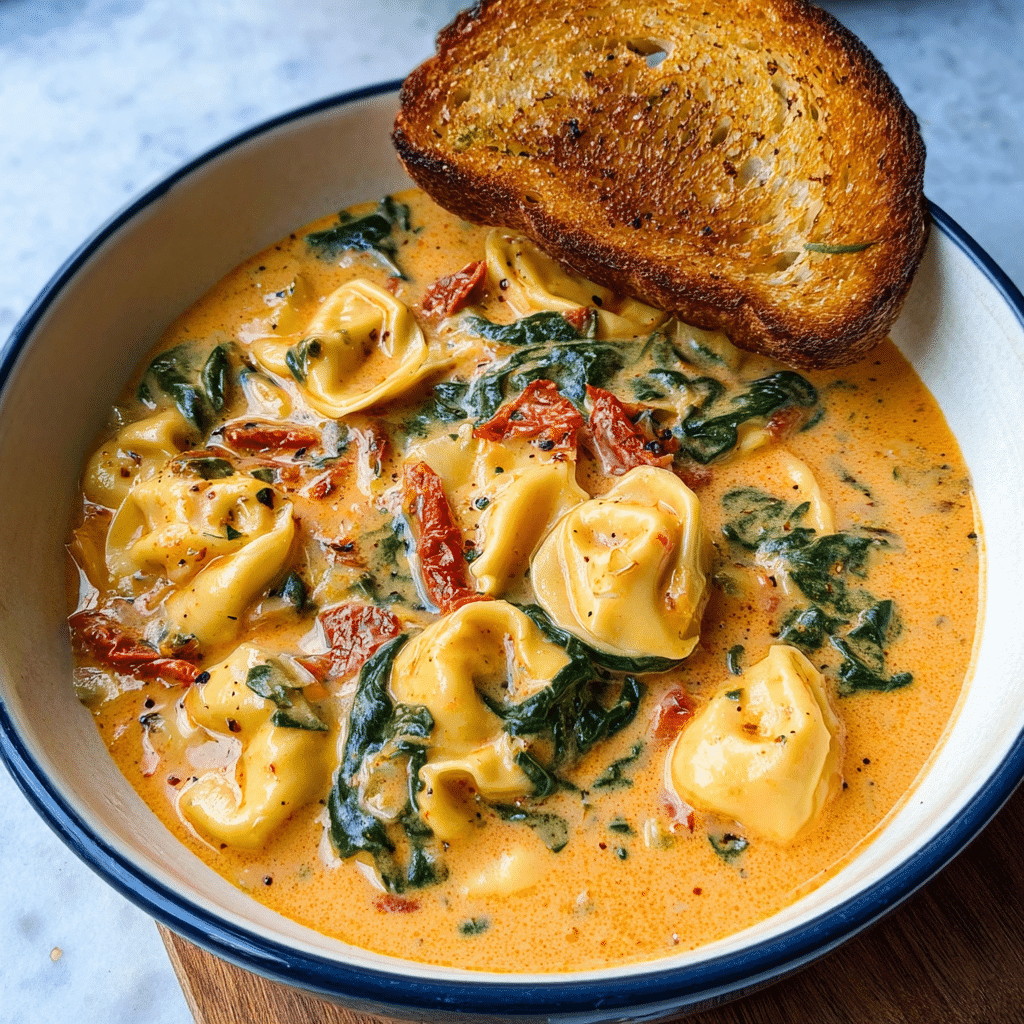 The Best Creamy Tuscan Chicken Soup Recipe - Recipe Image