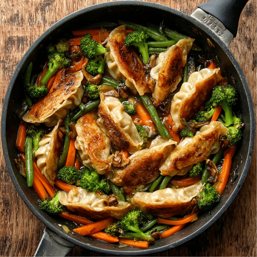 Potsticker Stir Fry Recipe - Recipe Image