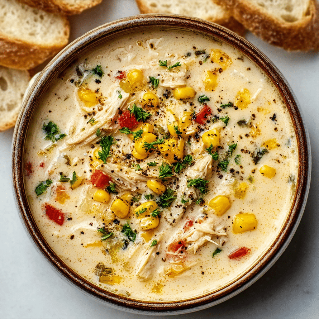 Crockpot Chicken Corn Chowder Recipe - Recipe Image