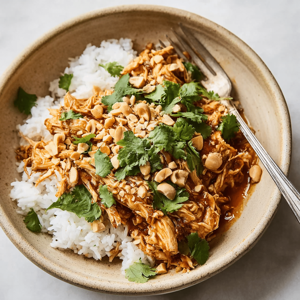 SLOW COOKER PEANUT CHICKEN Recipe - Recipe Image