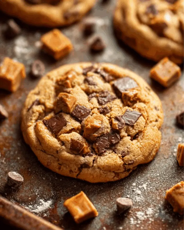 Chewy Salted Caramel Crunch Cookies Recipe