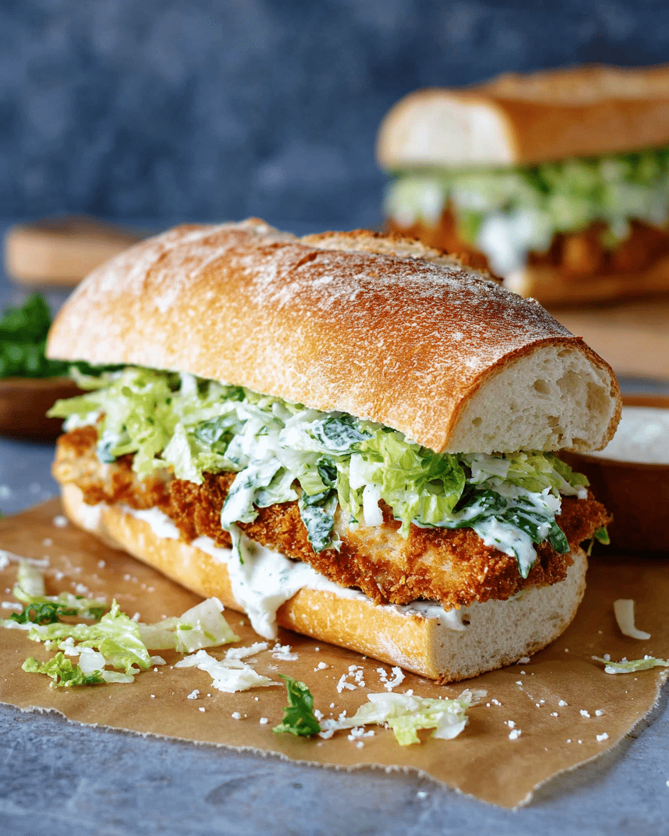 Crispy Chicken Caesar Sandwich Recipe
