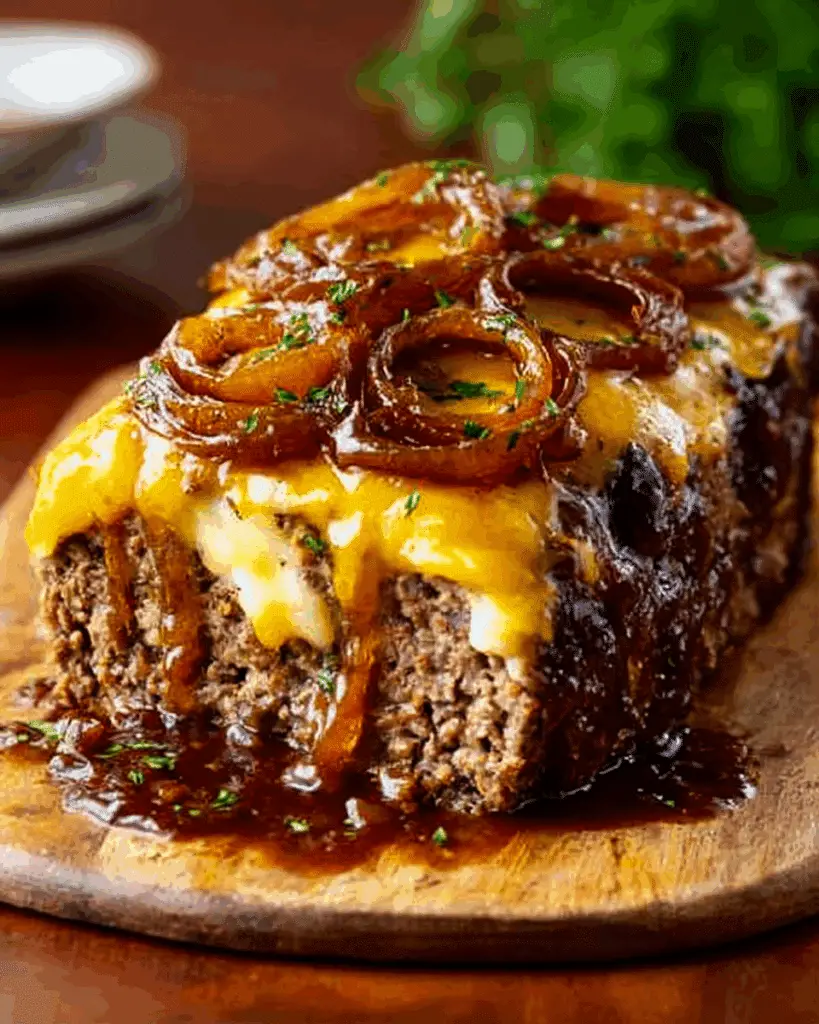 Slow Cooker French Onion Meatloaf Recipe